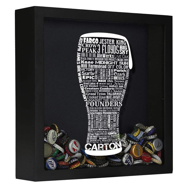 Craft Beer Typography Shadow Box
