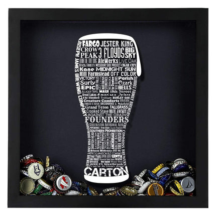 Craft Beer Typography Shadow Box