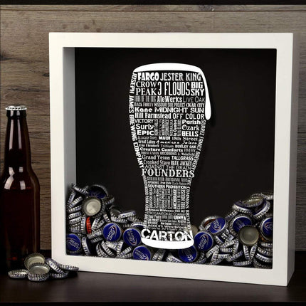 Craft Beer Typography Shadow Box
