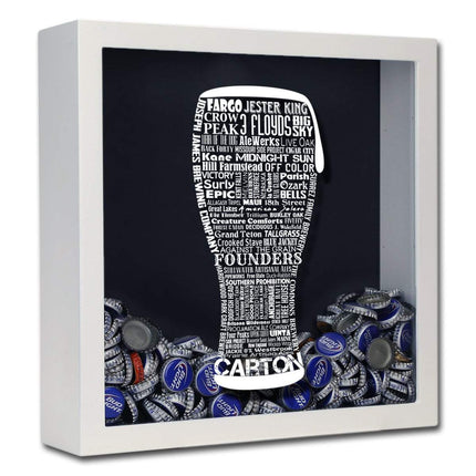 Craft Beer Typography Shadow Box