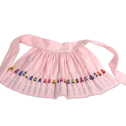 Pink Crayon Apron Set