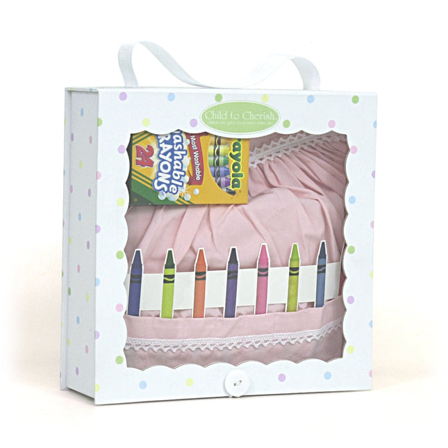 Pink Crayon Apron Set