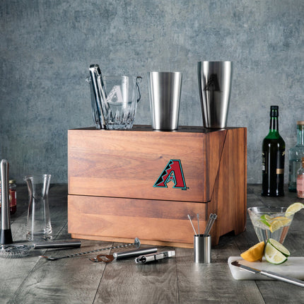 Arizona Diamondbacks - Madison Acacia Tabletop Bar Set