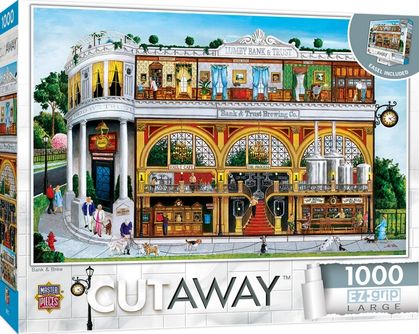 Cutaways Bank & Brew 1000 Piece EZ Grip Puzzle