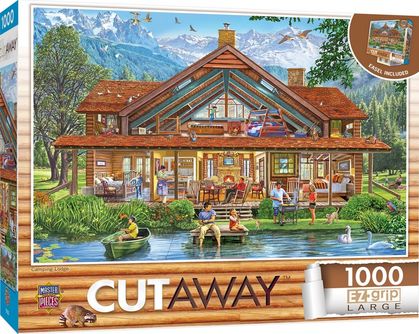 Cutaways Camping Lodge 1000 Piece EZ Grip Puzzle