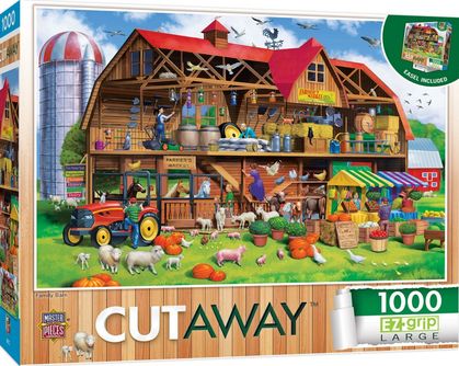Cutaways Family Barn 1000 Piece EZ Grip Puzzle