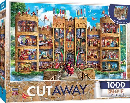 Cutaways Medieval Castle 1000 Piece EZ Grip Puzzle