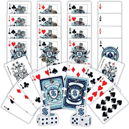 Seattle Kraken - 2-Pack Playing Cards & Dice Set