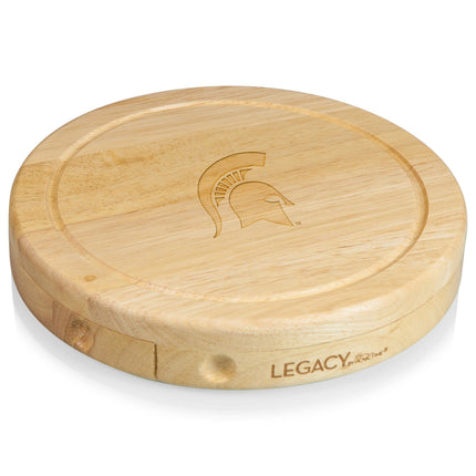 Michigan State Spartans - Brie Cheese Cutting Board & Tools Set