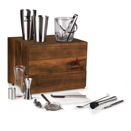 Dallas Cowboys Madison Acacia Tabletop Bar Set