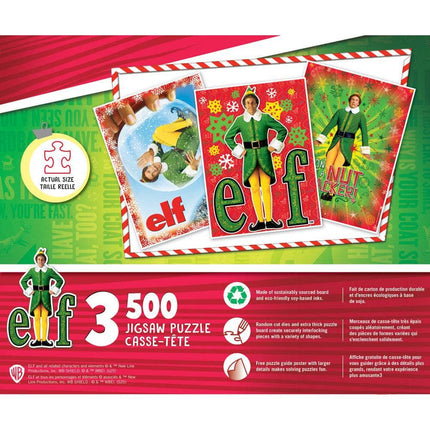 Elf - 500 Piece Jigsaw Puzzles 3 Pack