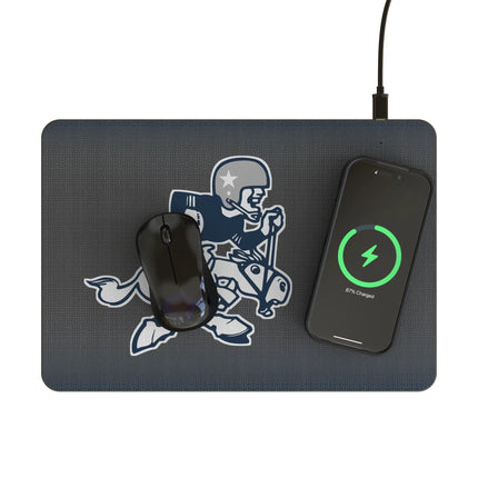 Cowboys 15W Wireless Charger & Mouse Pad Historic Linen