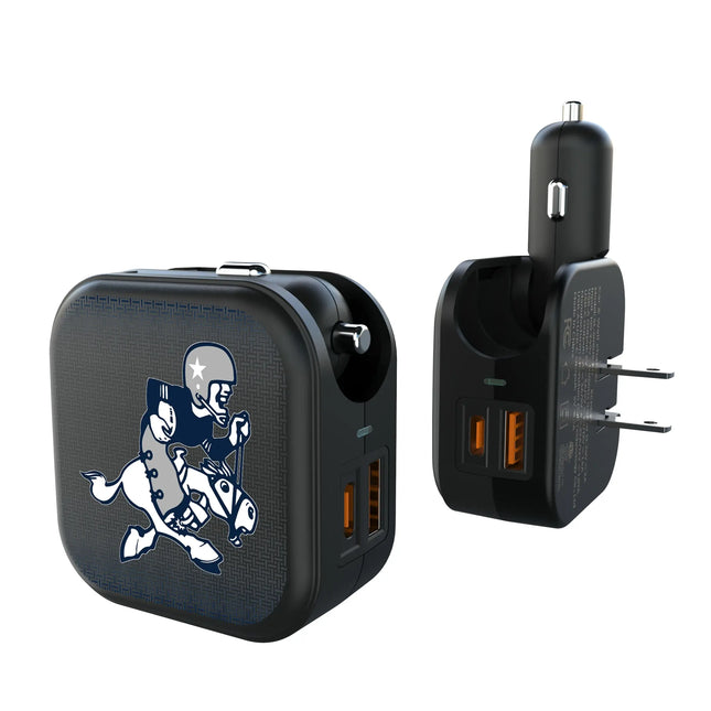 Dallas Cowboys 2 in 1 USB A/C Charger Historic Linen