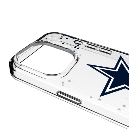 Dallas Cowboys Clear Phone Case Confetti for iPhone