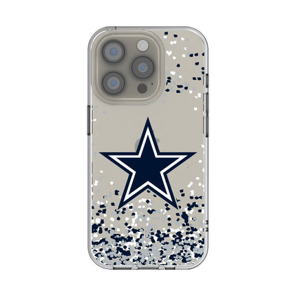 Dallas Cowboys Clear Phone Case Confetti for iPhone