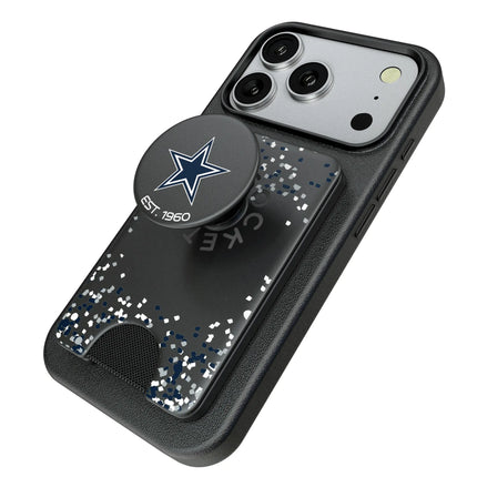 Dallas Cowboys Confetti PopSockets MagSafe-Compatible PopWallet+