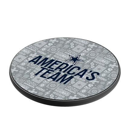 Dallas Cowboys 15-Watt Wireless Charger Deco