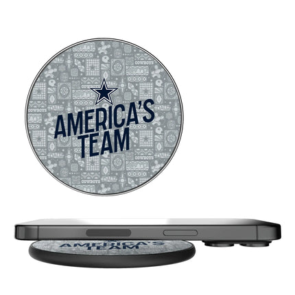 Dallas Cowboys 15-Watt Wireless Charger Deco