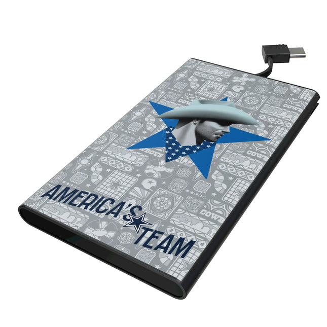 Dallas Cowboys 5000mAh Flat Powerbank Deco