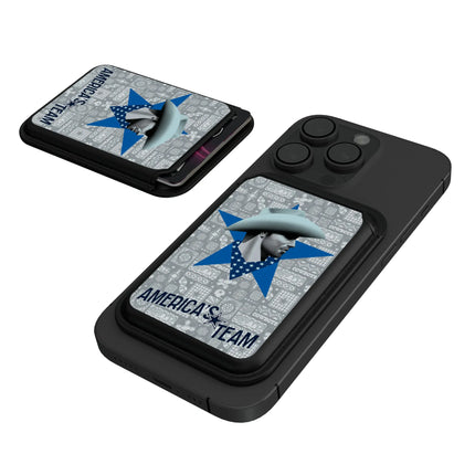 Dallas Cowboys Black Magnetic Credit Card Wallet Deco