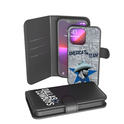 Dallas Cowboys Wallet Phone Case Deco for iPhone
