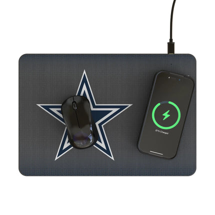 Dallas Cowboys 15-Watt Wireless Charger & Mouse Pad Linen