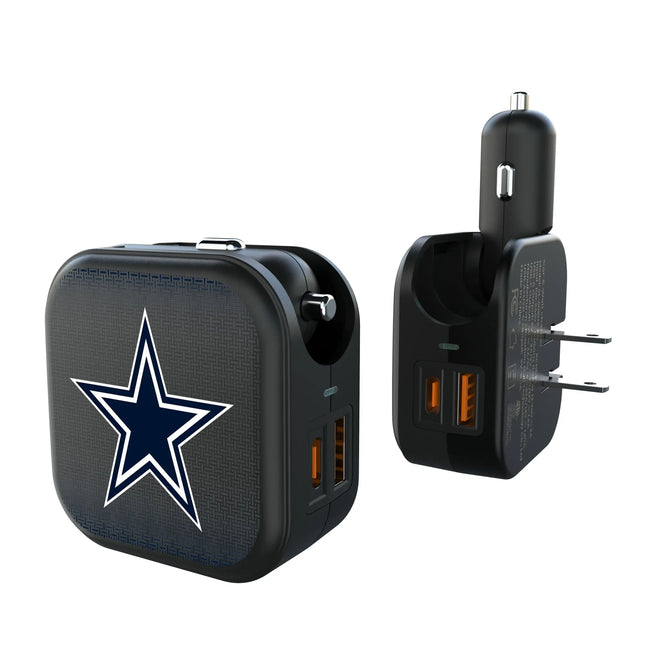 Dallas Cowboys 2 in 1 USB A/C Charger Linen
