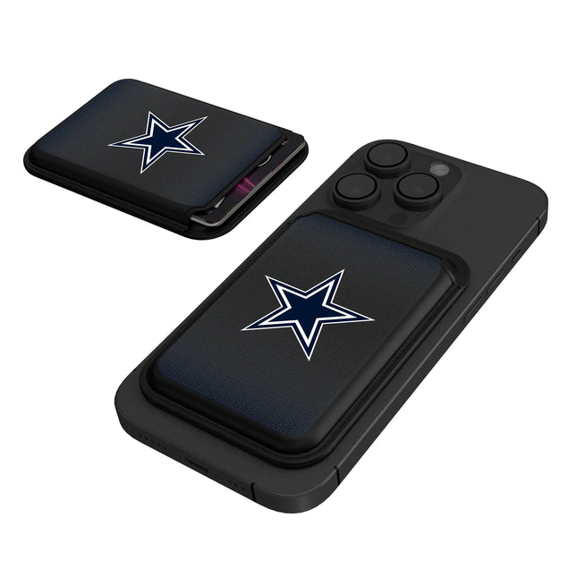 Dallas Cowboys Black Magnetic Credit Card Wallet Linen