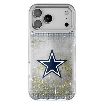 Dallas Cowboys Linen Glitter Phone Case for Apple iPhone