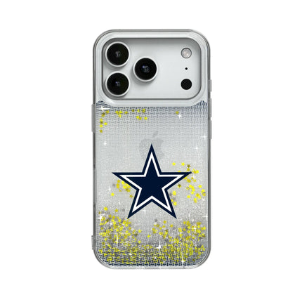 Dallas Cowboys Linen Glitter Phone Case for Apple iPhone