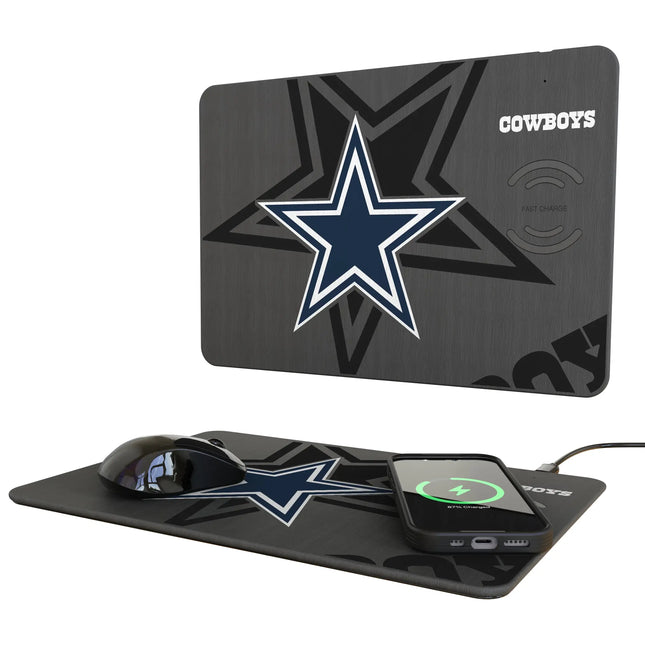 Dallas Cowboys 15W Wireless Charger & Mouse Pad Monocolor