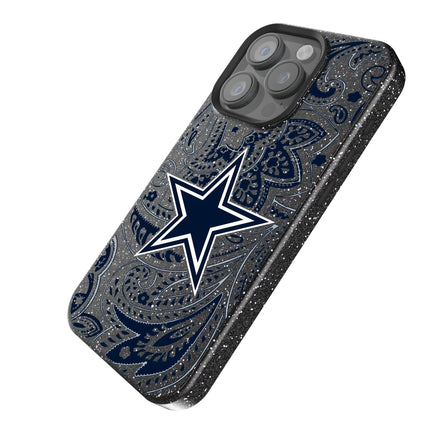 Dallas Cowboys Black Bling Phone Case Paisley for iPhone