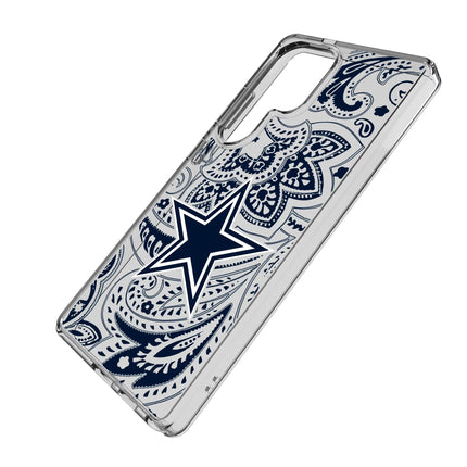 Dallas Cowboys Clear Phone Case Paisley for Samsung Galaxy