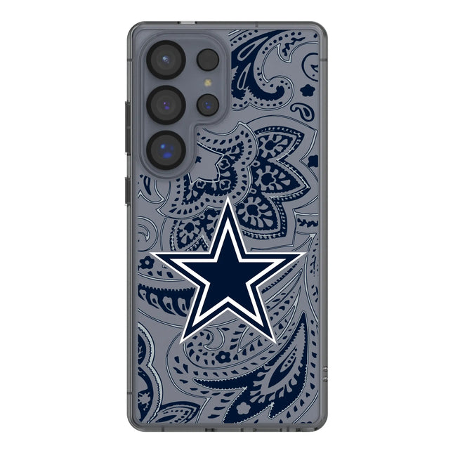 Dallas Cowboys Clear Phone Case Paisley for Samsung Galaxy