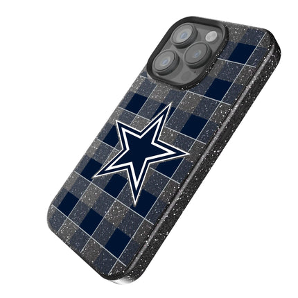 Dallas Cowboys Black Bling Phone Case Plaid for iPhone