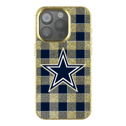 Dallas Cowboys Bling Phone Case Plaid for iPhone