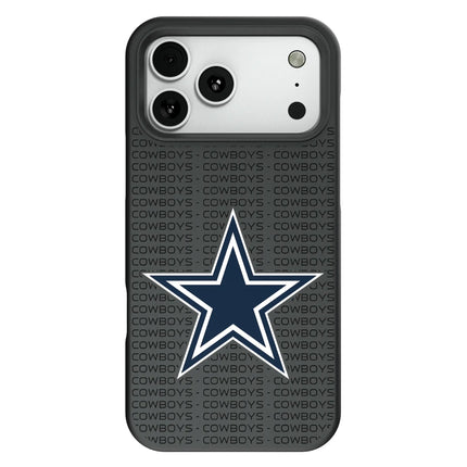 Dallas Cowboys Text Backdrop Bump Phone Case for Apple iPhone