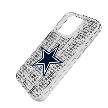 Dallas Cowboys Clear Phone Case Text for iPhone