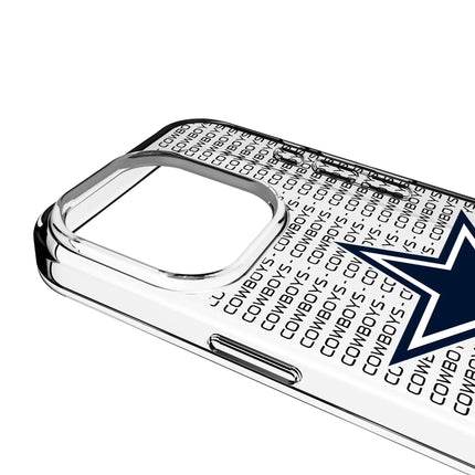 Dallas Cowboys Clear Phone Case Text for iPhone