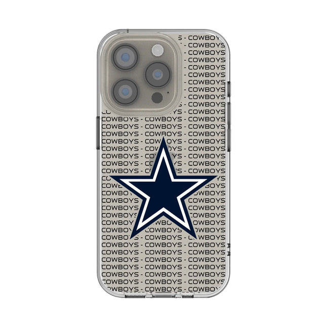 Dallas Cowboys Clear Phone Case Text for iPhone