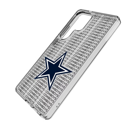 Dallas Cowboys Clear Phone Case Text for Samsung Galaxy