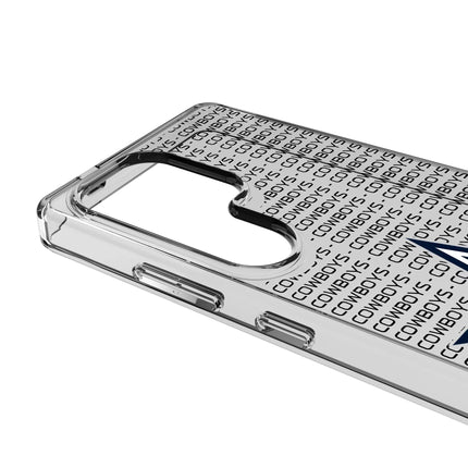 Dallas Cowboys Clear Phone Case Text for Samsung Galaxy
