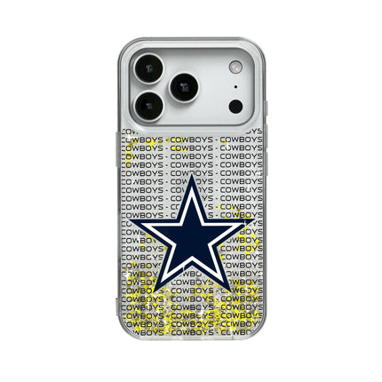 Dallas Cowboys Text Backdrop Glitter Phone Case for Apple iPhone