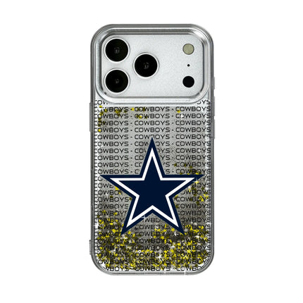 Dallas Cowboys Glitter Phone Case Text for iPhone