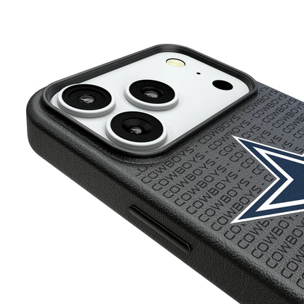 Dallas Cowboys Text Backdrop MagSafe Compatible Phone Case for Apple iPhone