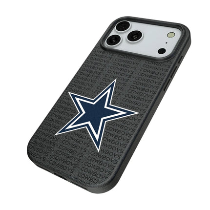 Dallas Cowboys Text Backdrop MagSafe Compatible Phone Case for Apple iPhone