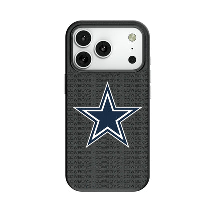 Dallas Cowboys Text Backdrop MagSafe Compatible Phone Case for Apple iPhone
