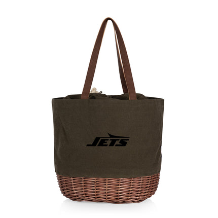 New York Jets - Coronado Canvas and Willow Basket Tote