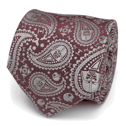 Darth Vader Paisley Red Men's Tie