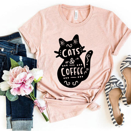 Cat And Coffee T-Shirt